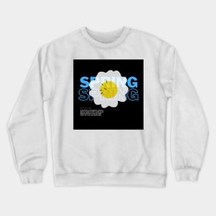 Daisy spring flowers Crewneck Sweatshirt